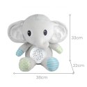 BABY Przytulanka Słonik Z Projektorem Uspokajacz 12 Melodii
