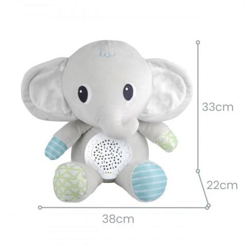 BABY Przytulanka Słonik Z Projektorem Uspokajacz 12 Melodii
