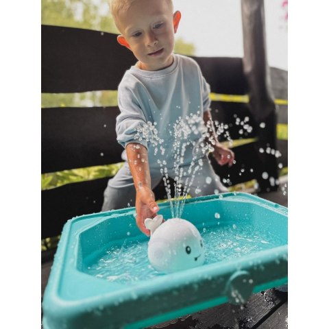 BABY Zabawka do Kąpieli Wieloryb Tryskający Wodą Fontanna LED