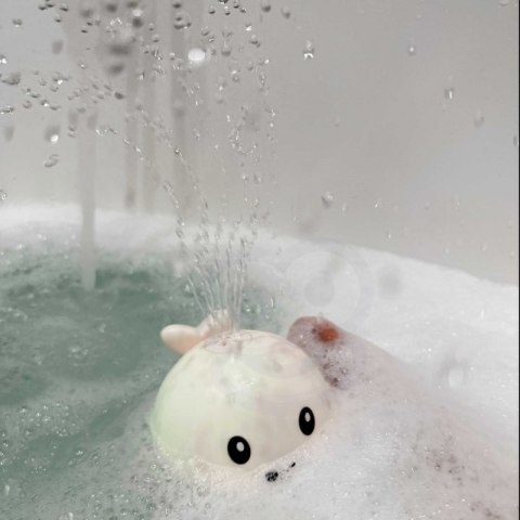 BABY Zabawka do Kąpieli Wieloryb Tryskający Wodą Fontanna LED