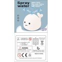 BABY Zabawka do Kąpieli Wieloryb Tryskający Wodą Fontanna LED