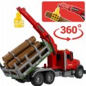 WOOPIE Ciężarówka z Ruchomym Dźwigiem do Drewna Dźwięk Światła 1:14