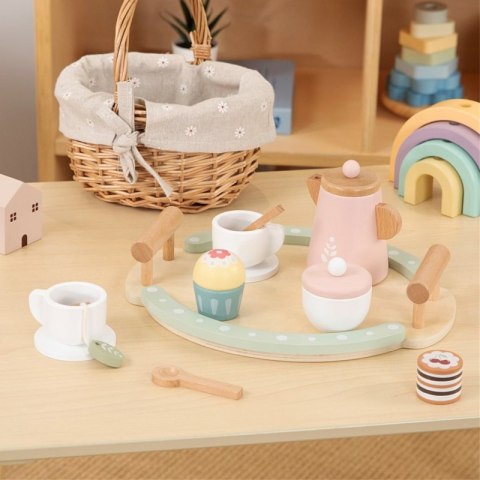 GREEN Drewniany Zestaw do Herbaty i Kawy 12 el. FSC