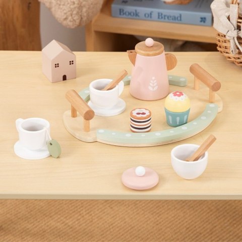 GREEN Drewniany Zestaw do Herbaty i Kawy 12 el. FSC