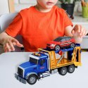 Laweta Ciężarówka Transporter Z Autkiem Światło Dźwięk