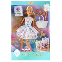 ROYAL Lalka Lily 30 cm Wiosenna Suknia Akcesoria Piesek Piknik