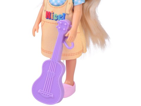 Ankiki Lalka z gitarą - urocza mała muzykalna laleczka 14 cm