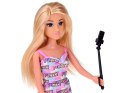 Anlily Lalka turystka na rowerze + telefon i ruchomy selfie stick