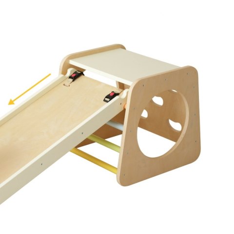  Drewniany Zestaw Wspinaczkowy Trójkąt Montessori 5w1 - Plac Zabaw Siłownia Indoor dla Dzieci