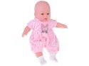 Interaktywna miękka lalka bobas gaworzy śmieje się 40 cm