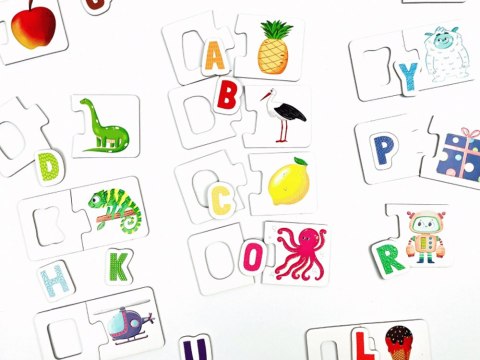 Kapitan Nauka Puzzle sensoryczne Literki - dotykam, układam i uczę się ZA6086