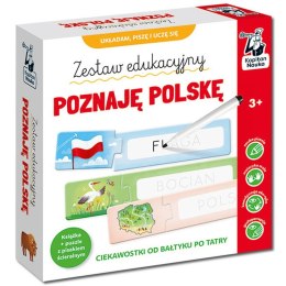 Kapitan Nauka Zestaw edukacyjny.Poznaję Polskę.Książka+puzzle do pisania KS1220
