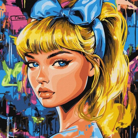 Malowanie po numerach 40 x 40 cm KHO8602 Nowoczesny Kopciuszek AP0102