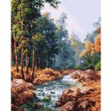 Malowanie po numerach 40x50 cm KHO2882 Karpacka fontanna AP0076