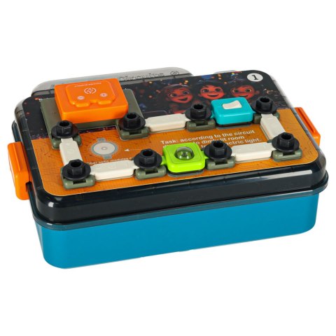 Mały elektryk elektronik zestaw edukacyjny 12 kart 58 elementów