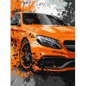 Zestaw do malowania po numerach 30X40cm KHO5154 Jaskrawa siła auto AP0090