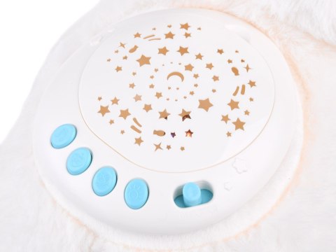 Projektor lampka maskotka OWIECZKA pluszak gwiazdki kołysanki ZA4797