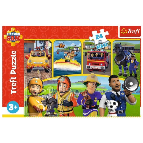Puzzle - 24 Maxi - Strażak Sam i przyjaciele - Trefl 14356