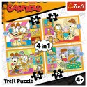 Puzzle - 4w1 (35, 48, 54, 70) - Garfield Kocha lasanię - Trefl 34673