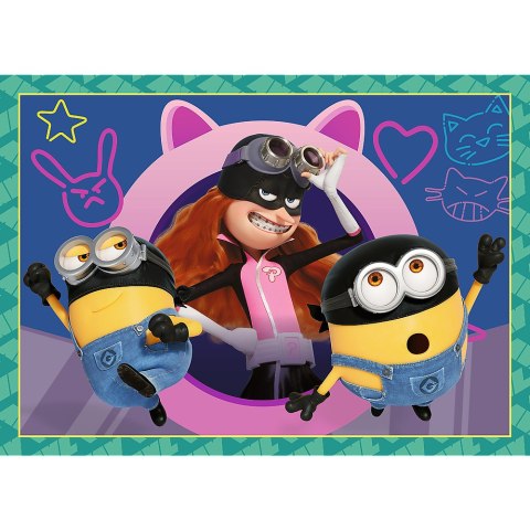 Puzzle - 4w1 (35, 48, 54, 70) - Zwariowane Minionki - Trefl 34648