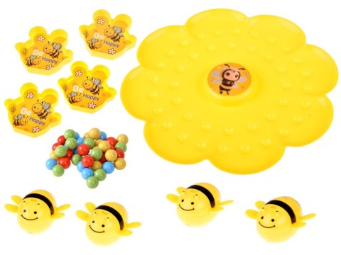 Zręcznościowa gra rodzinna magnetyczna Pszczółki złap kuleczki GR0771