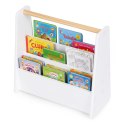 Biblioteczka dziecięca Montessori regał na książki organizer 3 poziomy biały ECOTOYS