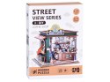 Drewniane PUZZLE 3D Seria budynek Kawiarnia 120 ele oświetlenie