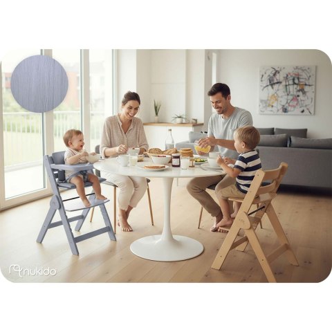 Drewniane krzesełko do karmienia Nukido Timo