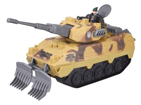 Duży zestaw militarny czołg myśliwiec helikopter + żołnierz