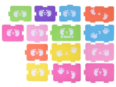 Dynamiczna gra ruchowa "Działaj z zamieszaniem" - piankowe puzzle