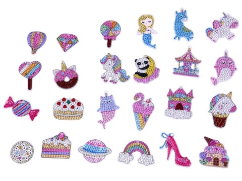 Kreatywny kalendarz adwentowy wyklejanka haft diamentowy breloczki