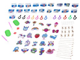 Kreatywny kalendarz adwentowy wyklejanka haft diamentowy breloczki