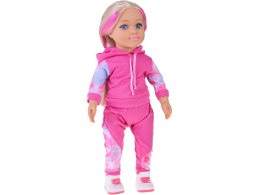 Lalka w dresie 48 cm z długimi blond włosami - sportowa stylizacja