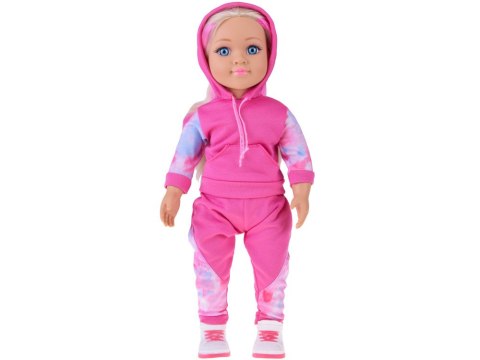 Lalka w dresie 48 cm z długimi blond włosami - sportowa stylizacja
