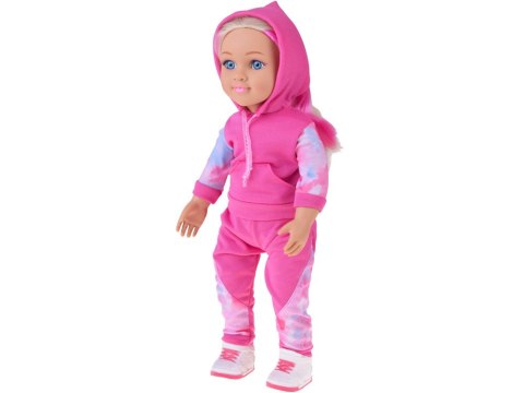 Lalka w dresie 48 cm z długimi blond włosami - sportowa stylizacja