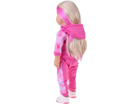 Lalka w dresie 48 cm z długimi blond włosami - sportowa stylizacja