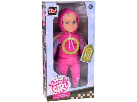 Lalka w dresie 48 cm z długimi blond włosami - sportowa stylizacja