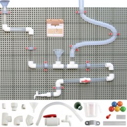 MASTERKIDZ System Rur Do Tablicy STEM 84 Elementów Tor Wodny Kulkowy