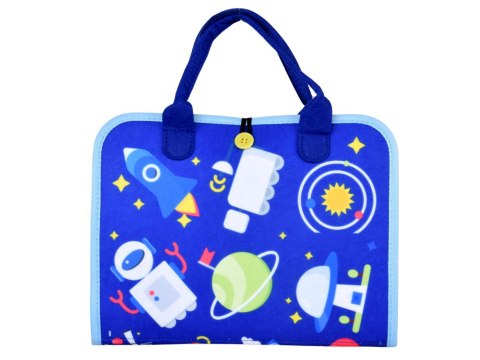 Materiałowa książeczka manipulacyjna edukacyjna + tablica markery