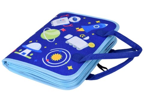 Materiałowa książeczka manipulacyjna edukacyjna + tablica markery