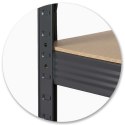 Regał metalowy stół warsztatowy 180 x 100 x 60 cm Humberg HR-855 czarny