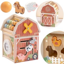  Drewniana Stodoła Aktywności Sorter Liczydło Montessori