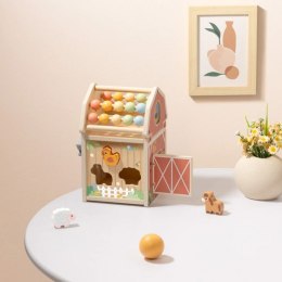  Drewniana Stodoła Aktywności Sorter Liczydło Montessori