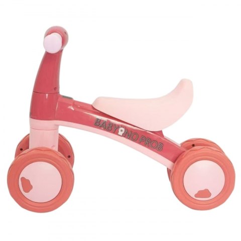 Rowerek Biegowy Różowy Jeździk Czterokołowy