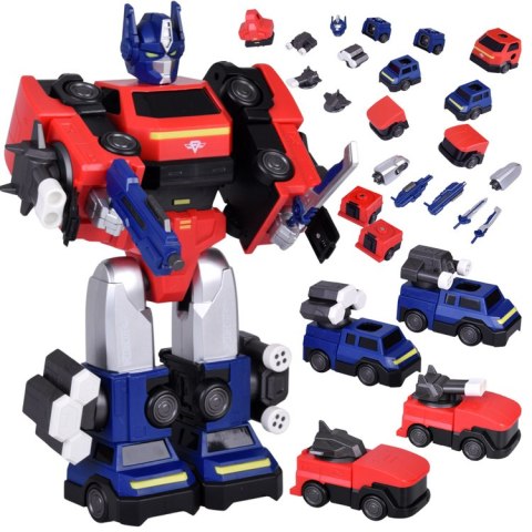 Zabawka Robot Magnetyczny Transformer 2w1- duża figurka - akcesoria
