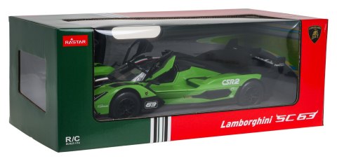 Autko zdalnie sterowany 1:14 Lamborghini SC63 Zielony RASTAR