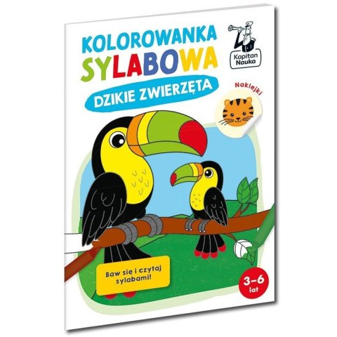 Kapitan Nauka Kolorowanka sylabowa. Dzikie zwierzęta KS1210