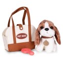 Pluszowy piesek w torebce beagle maskotka dla dziecka + szczotka do pielęgnacji