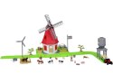 SERIA ZWIERZĘTA FARMA Zestaw WIATRAK młyn 101ele figurki