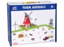 SERIA ZWIERZĘTA FARMA Zestaw WIATRAK młyn 101ele figurki